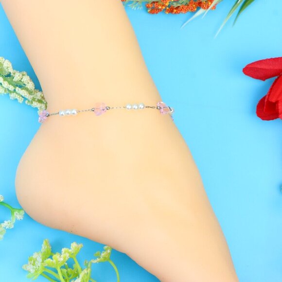 Elegant Handmade Anklet – Perfect for Women & Girls | Ideal Gift Option, DYC1529 - Picture 1 of 10